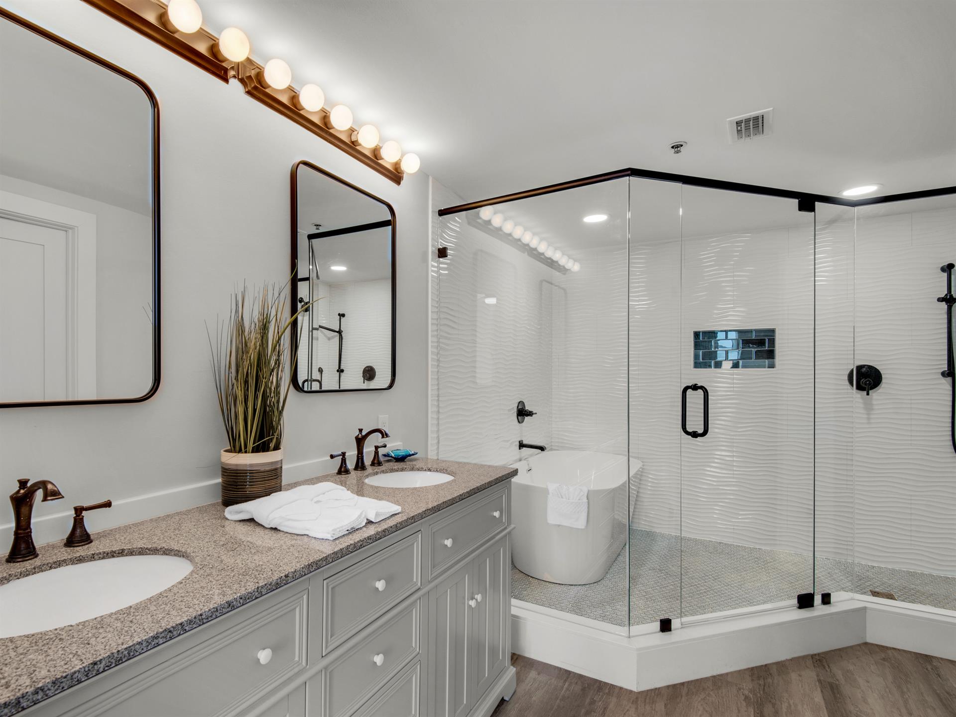Master Bathroom with Double Vanity