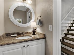 Powder Room Off the Kitchen