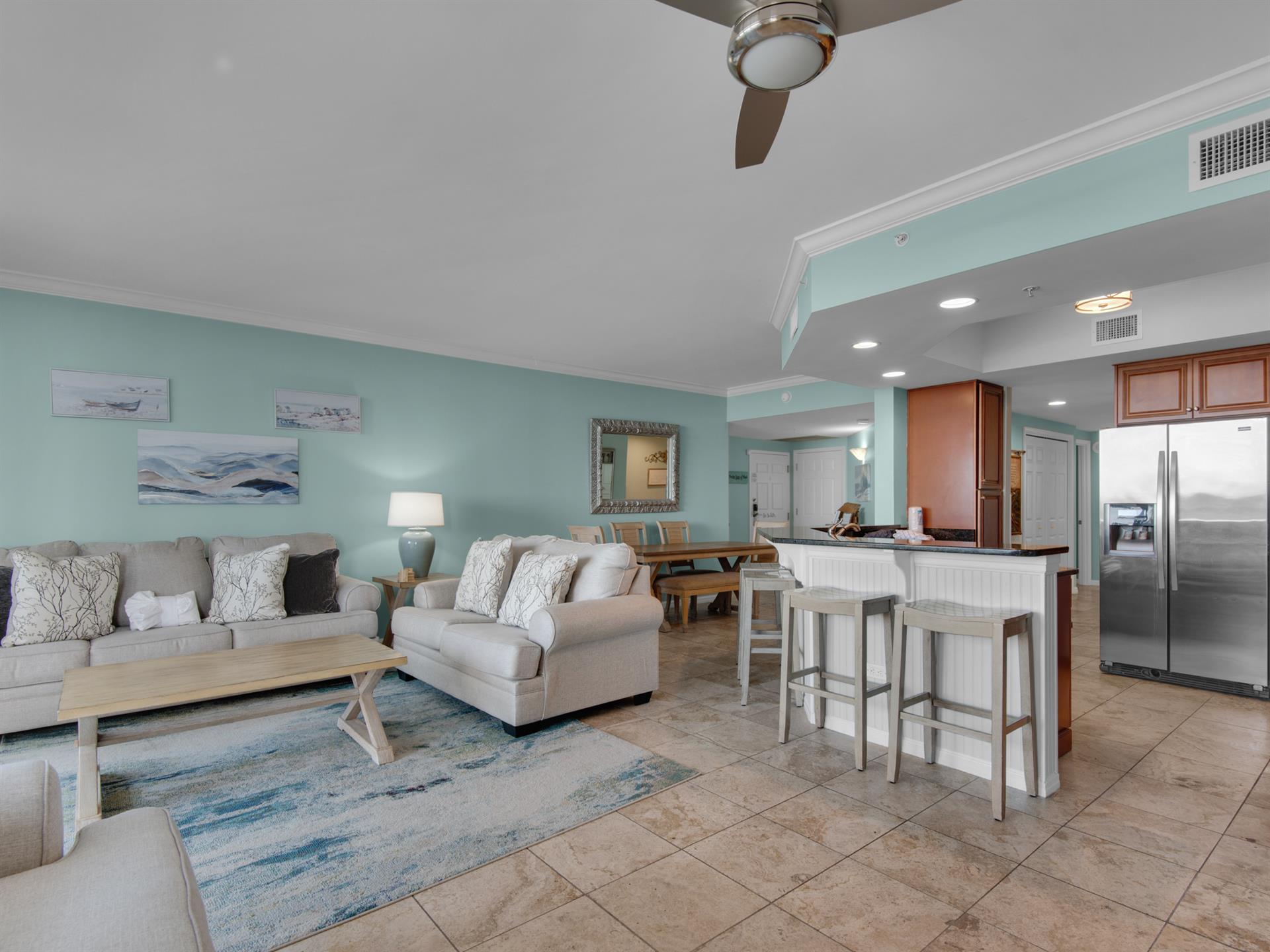 Living and Kitchen Areas