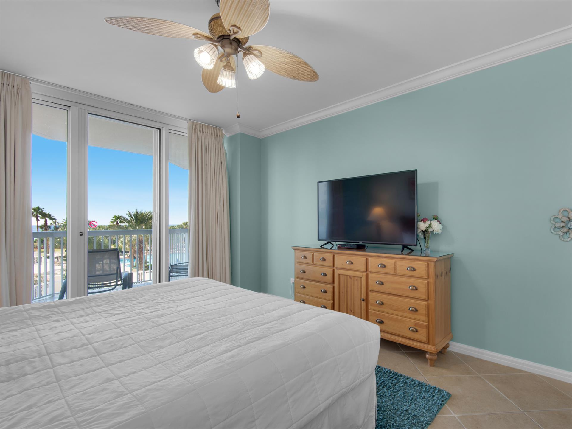 Master Bedroom with Flat Screen TV