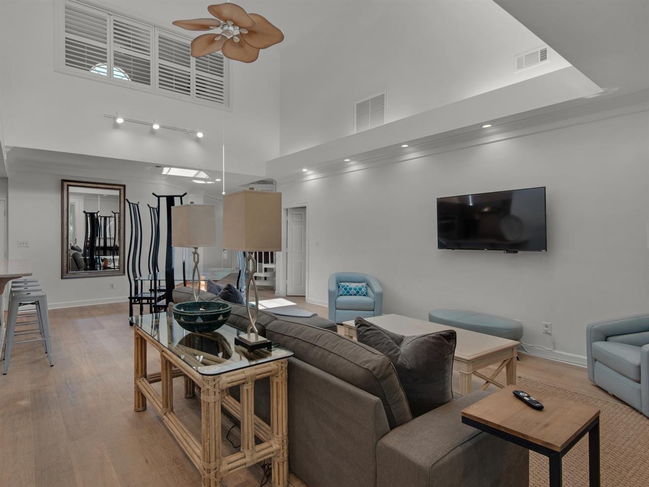 Living Area with Flat Screen TV