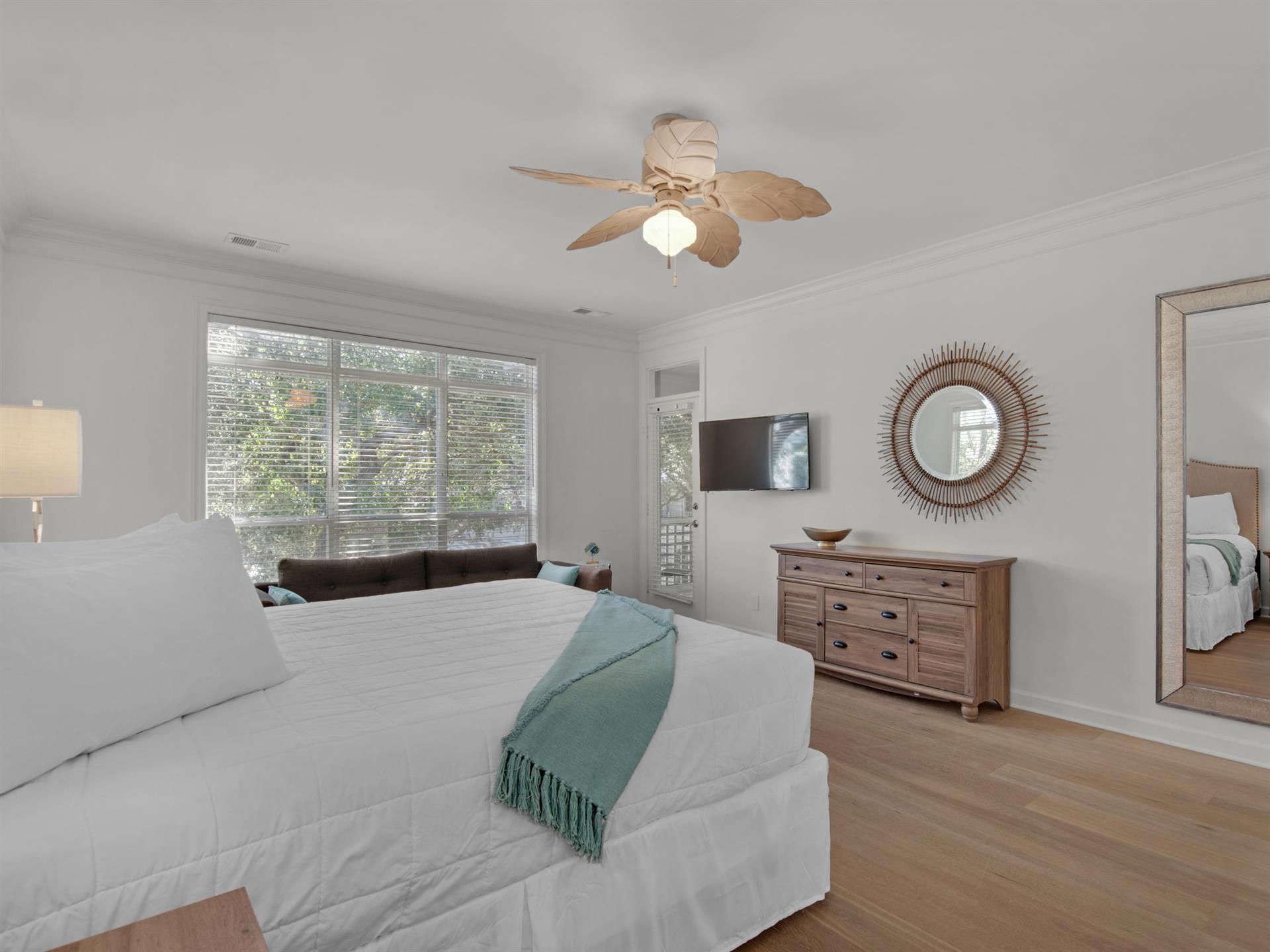 Primary Bedroom with Flat Screen TV