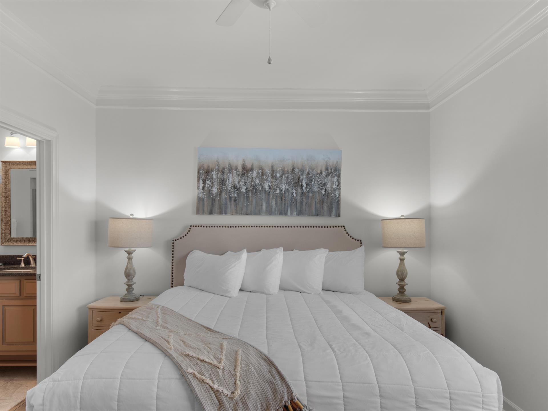 King Bed in Guest Bedroom