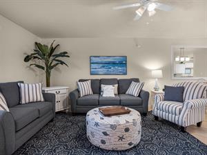 Living Area on 1st Floor with Sleeper Sofa