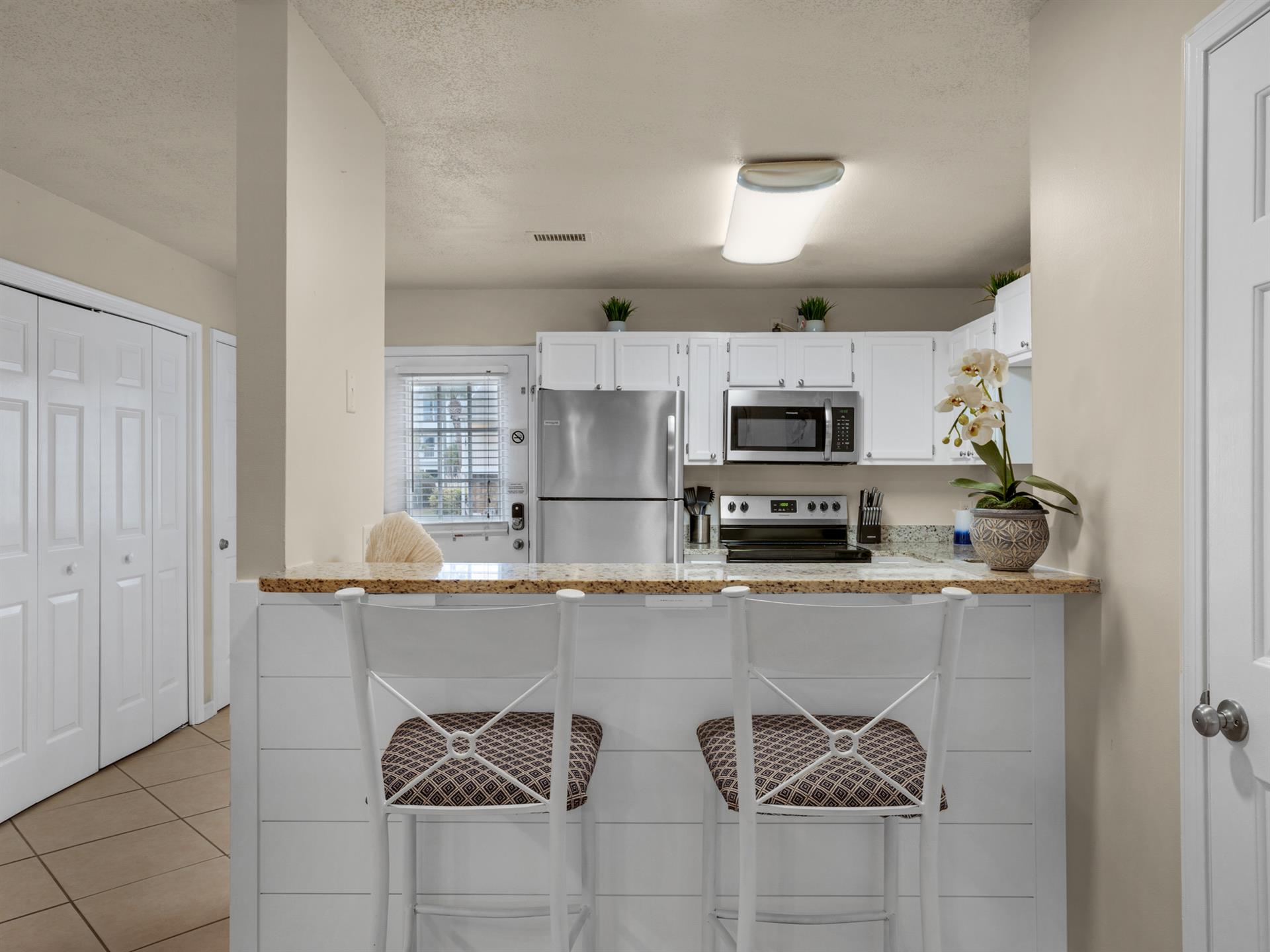 Kitchen on 1st Floor with Bar Seating