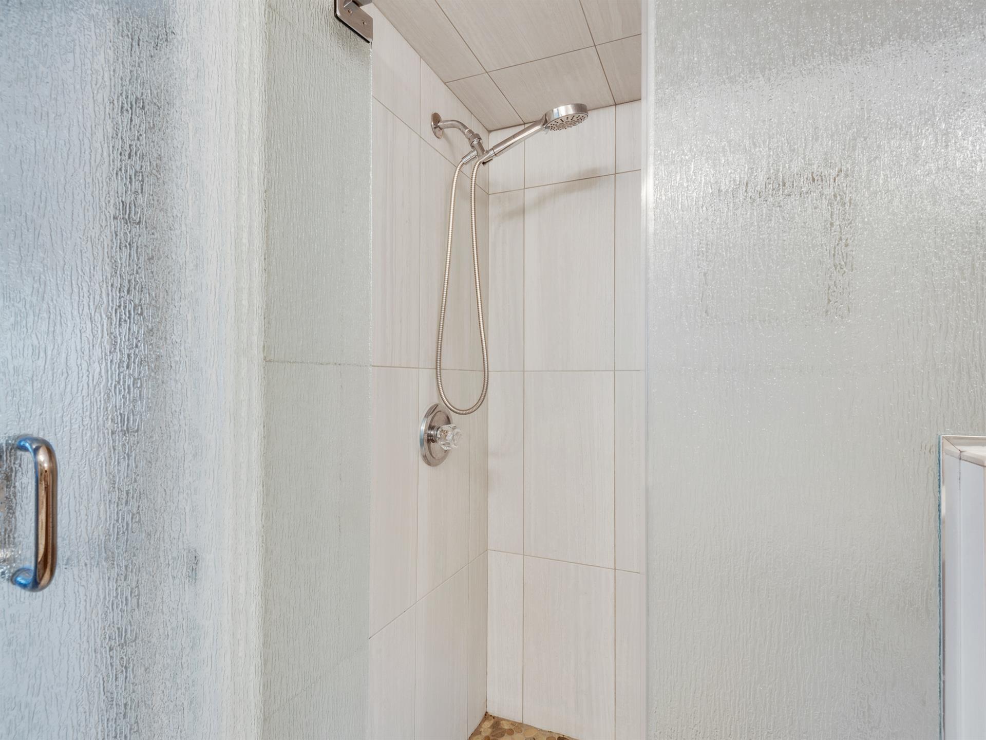 Walk in Shower in Primary