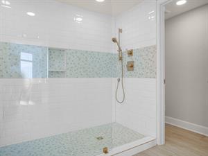 Master Bathroom with WalkIn Shower and Dual Shower Heads