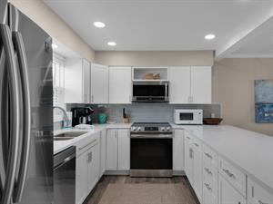 Open kitchen area with plenty of counter space