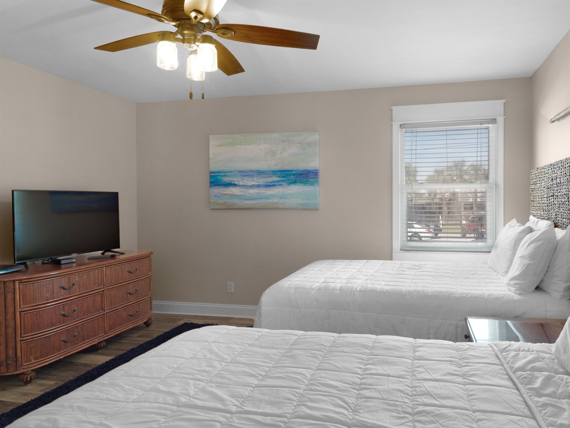 2nd floor guest bedroom and TV