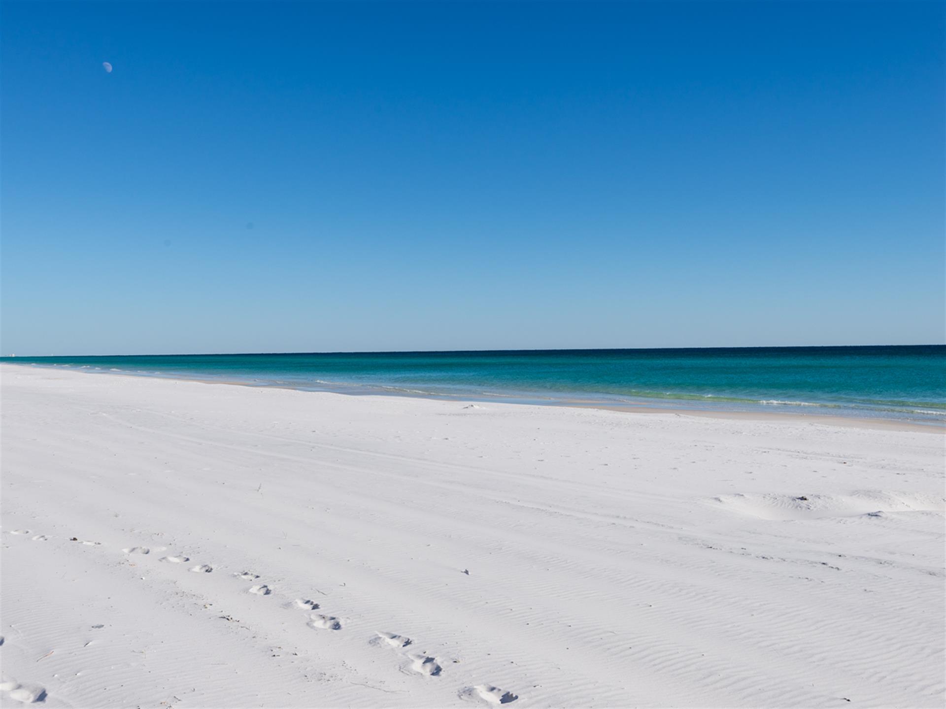 Beautiful water and soft sand