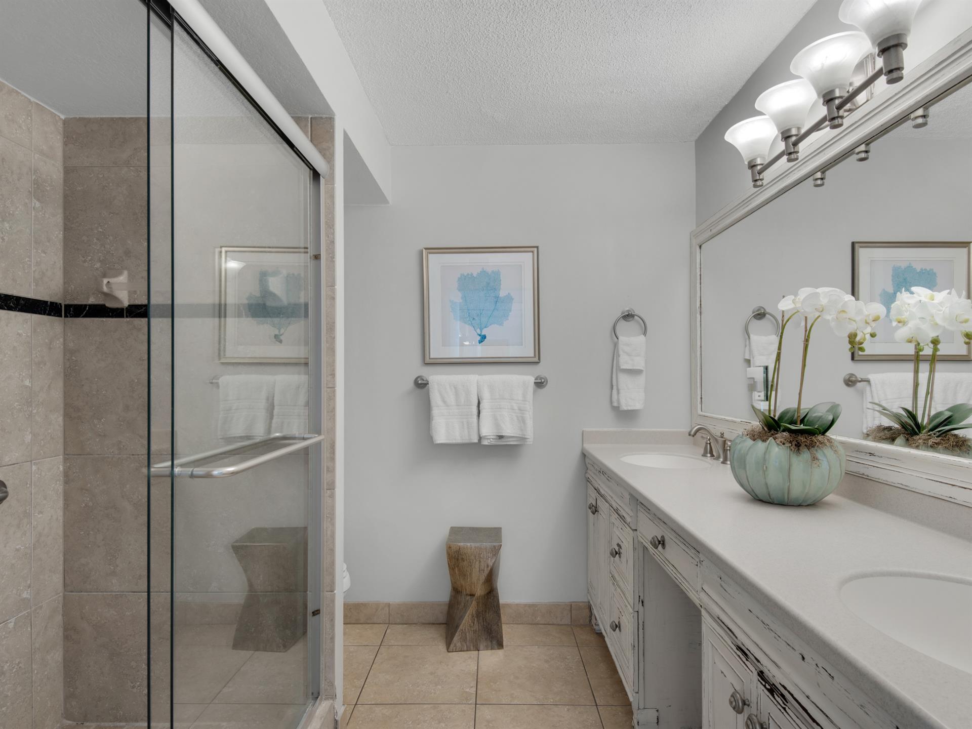 Walk in shower in Primary Bath