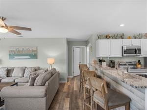 Living Area and Breakfast Bar Seatin