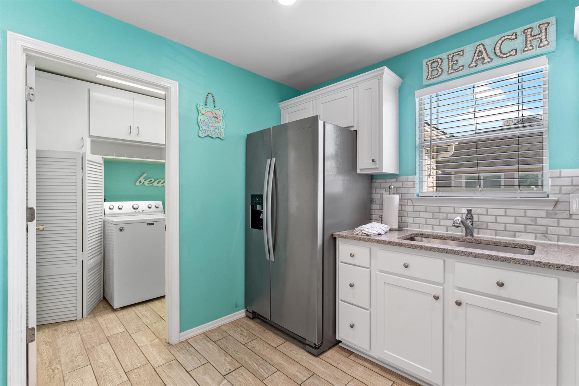 Kitchen into Laundry Room