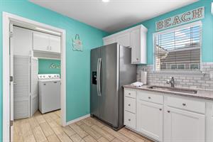 Kitchen into Laundry Room
