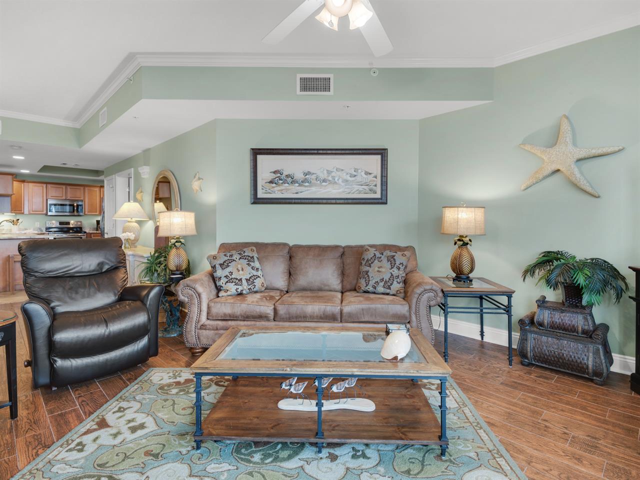 Living Area with Flat Screen TV