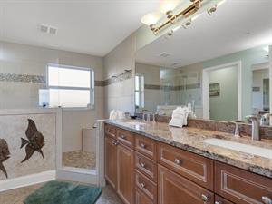 Primary Bathroom with Double Vanity Sink