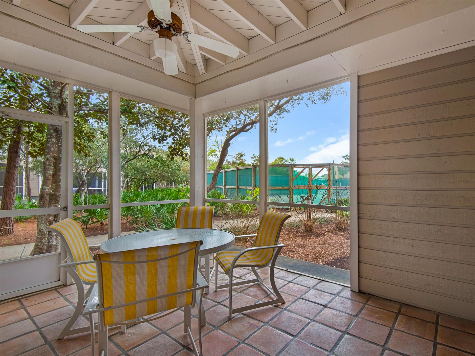 View of Tennis Center from Patio