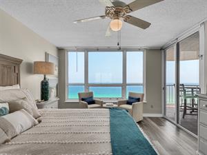 Stunning views of the gulf from Primary bedroom window