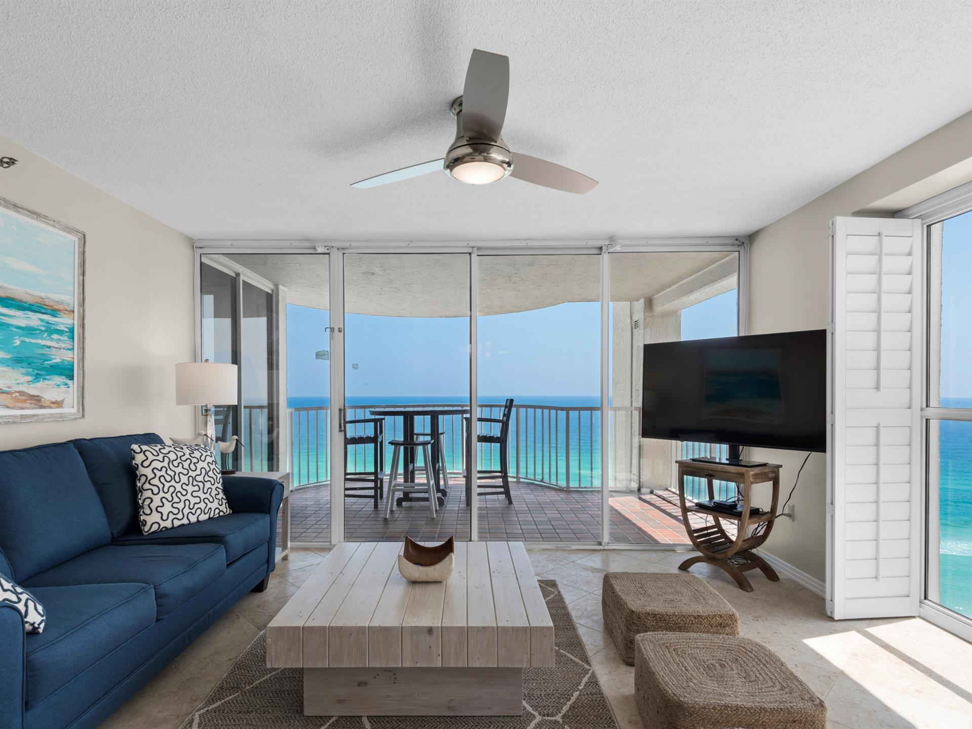Living Area view to patio
