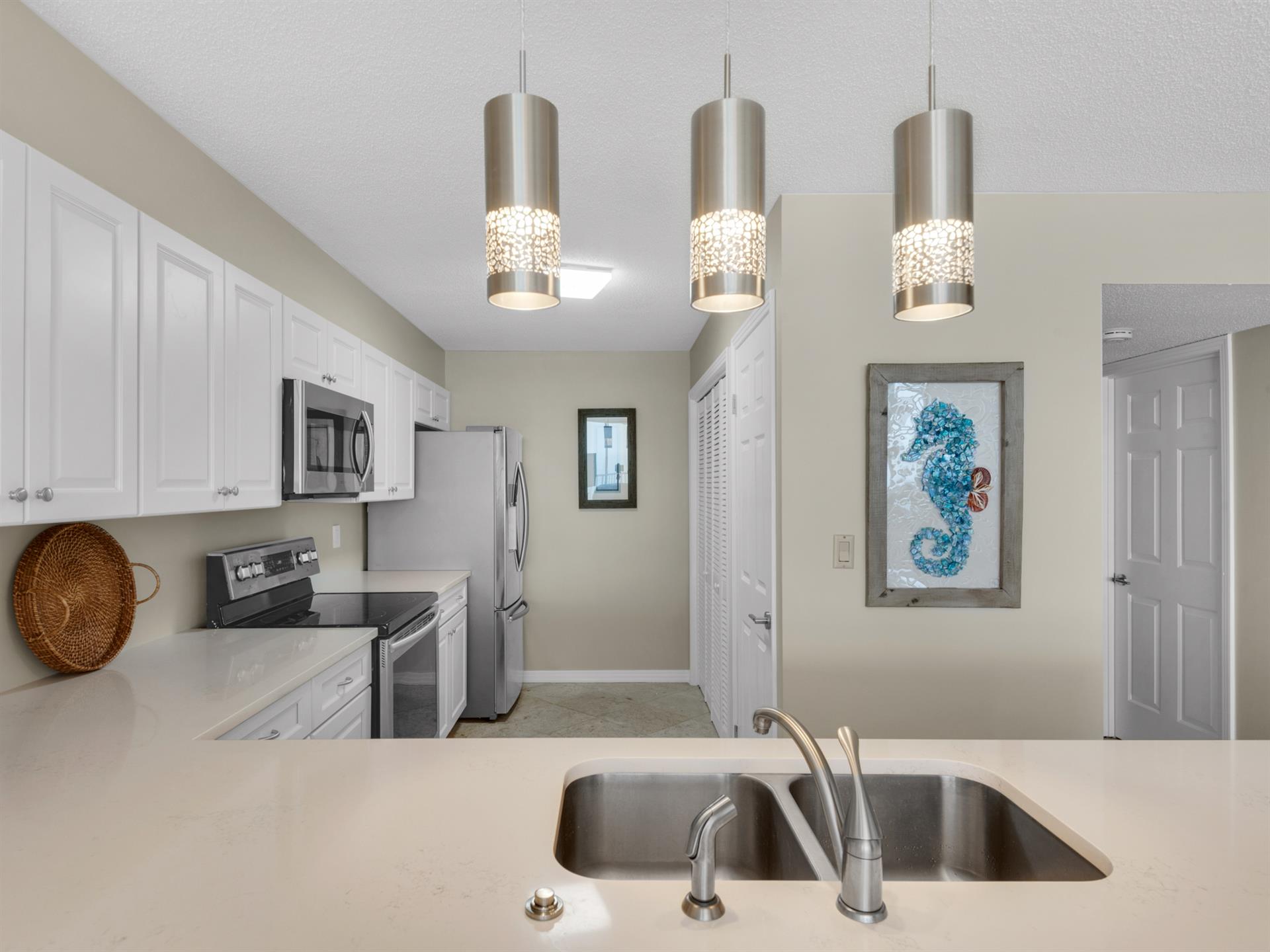 Kitchen view from dining room