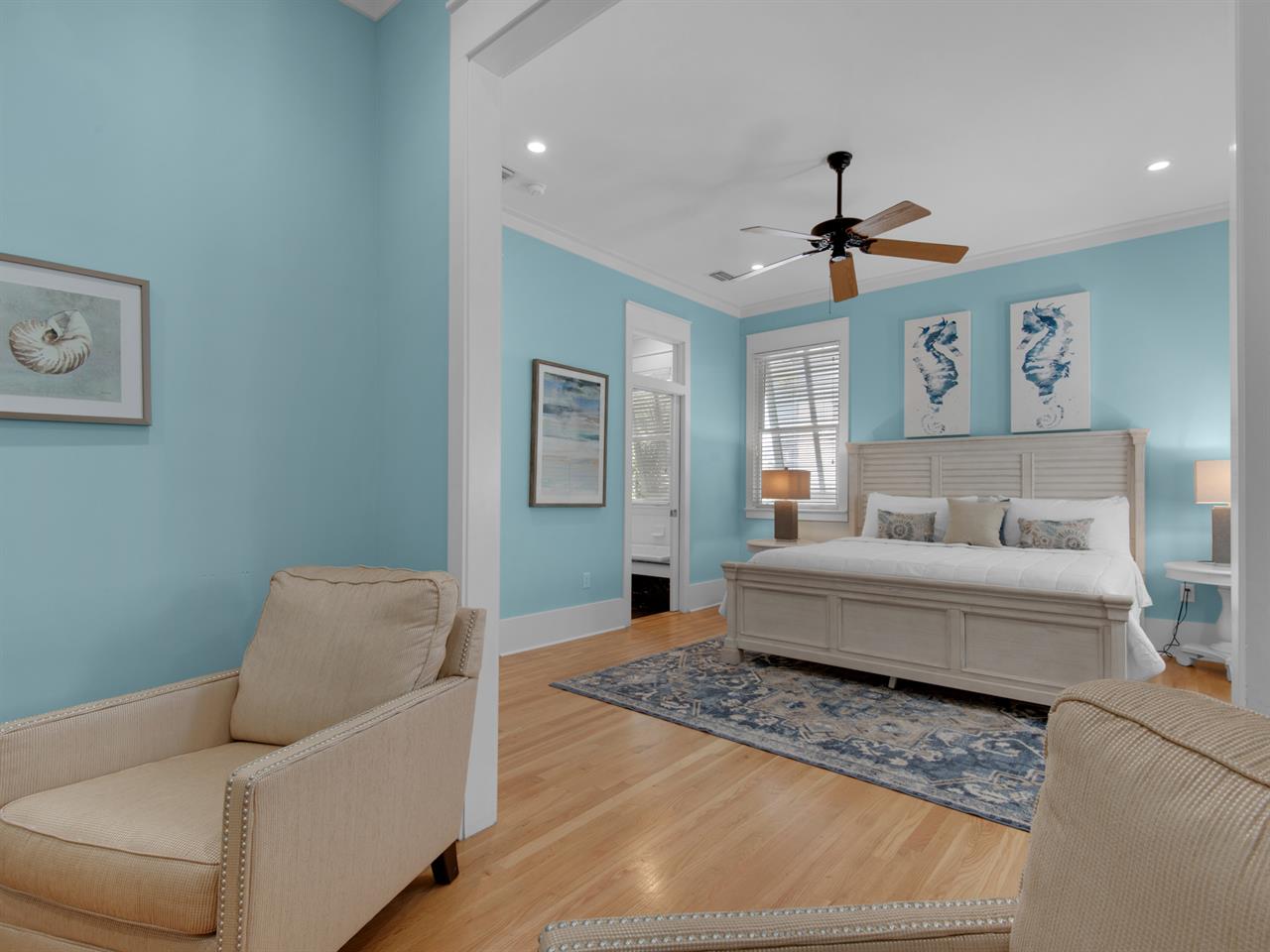 Primary bedroom with full private bathroom  2nd floor