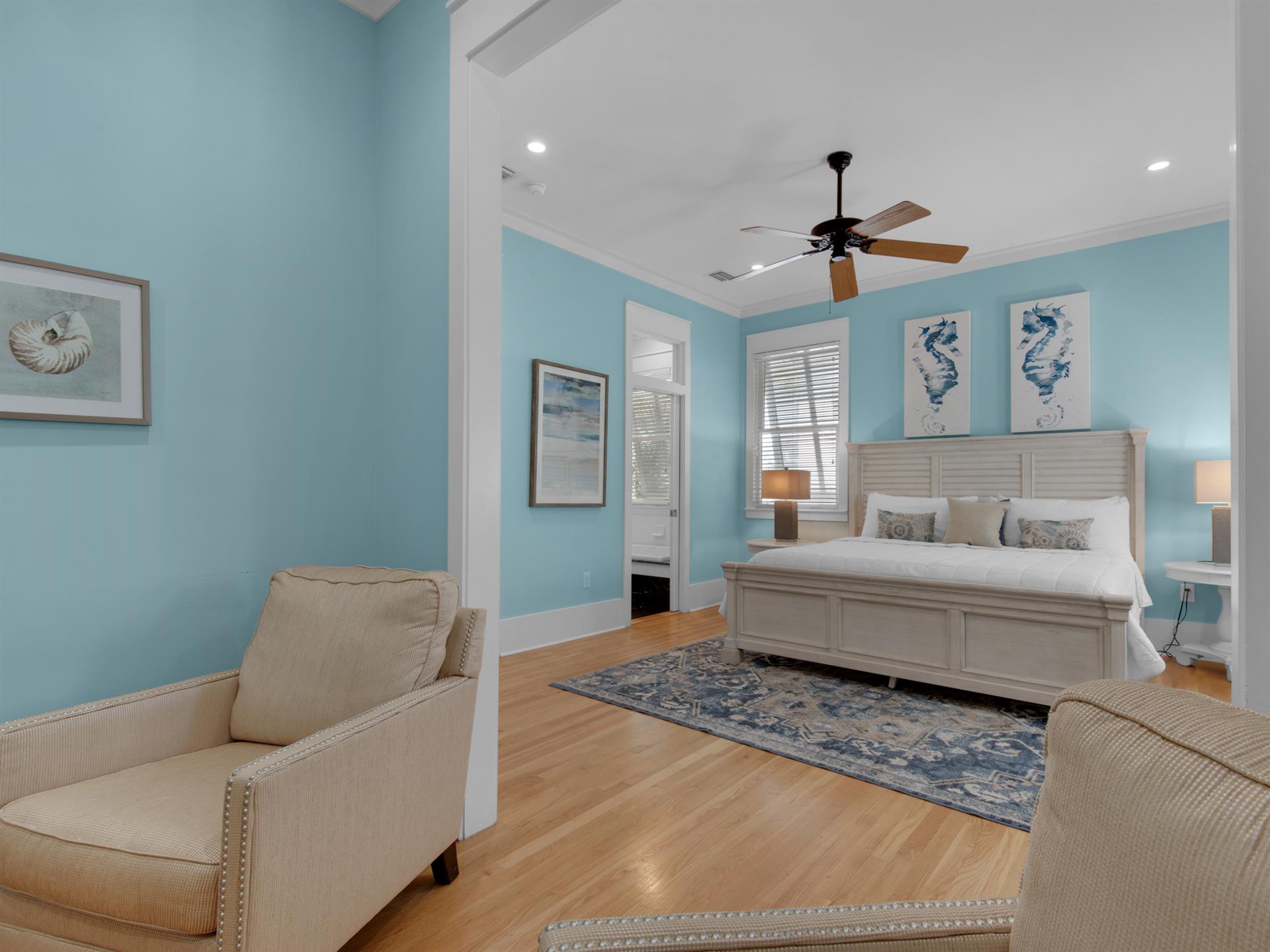 Primary bedroom with full private bathroom  2nd floor