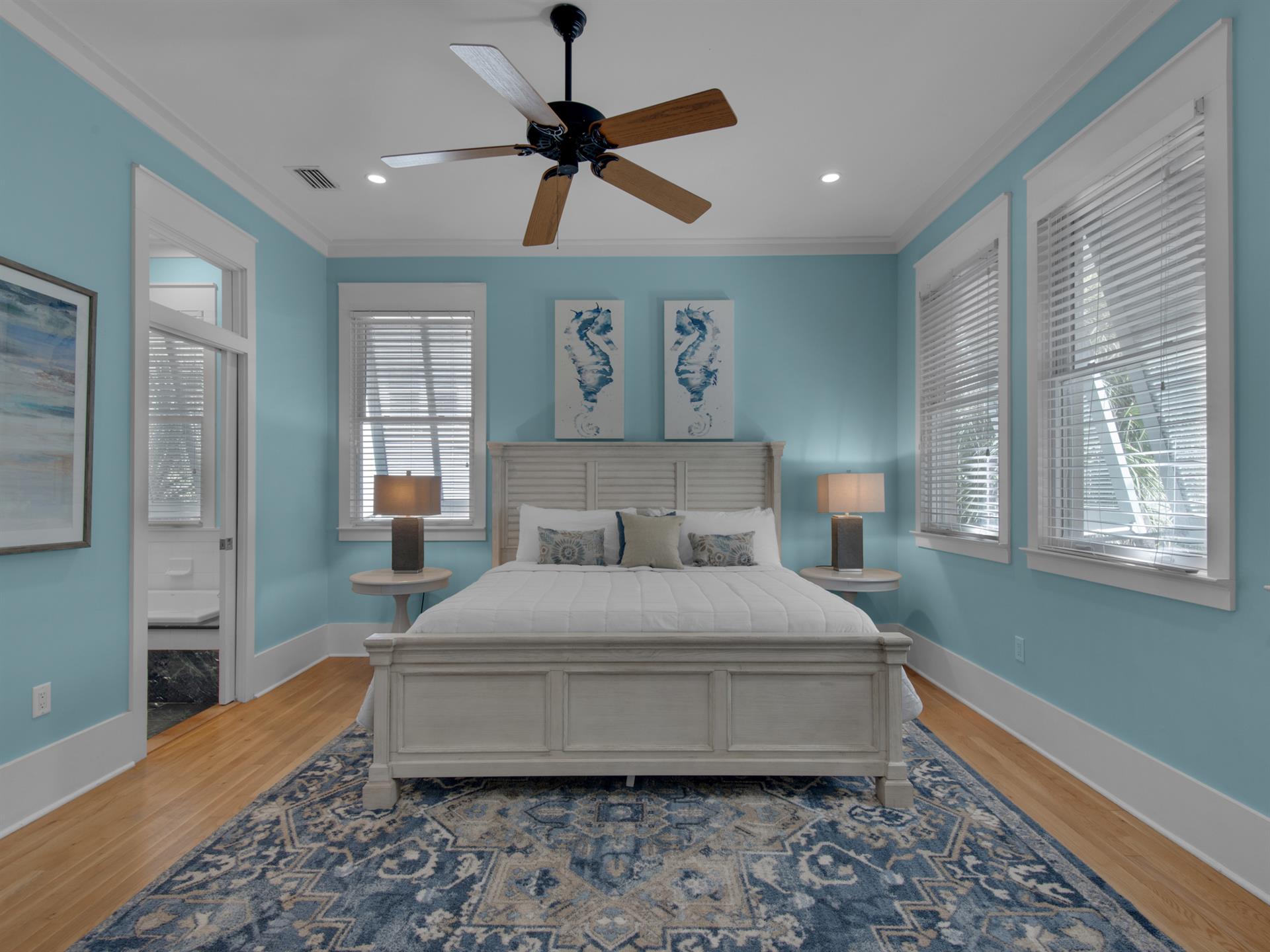 Primary bedroom with king bed  2nd floor