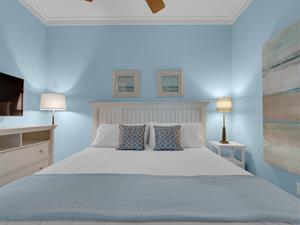 Guest bedroom with king bed  1st floor