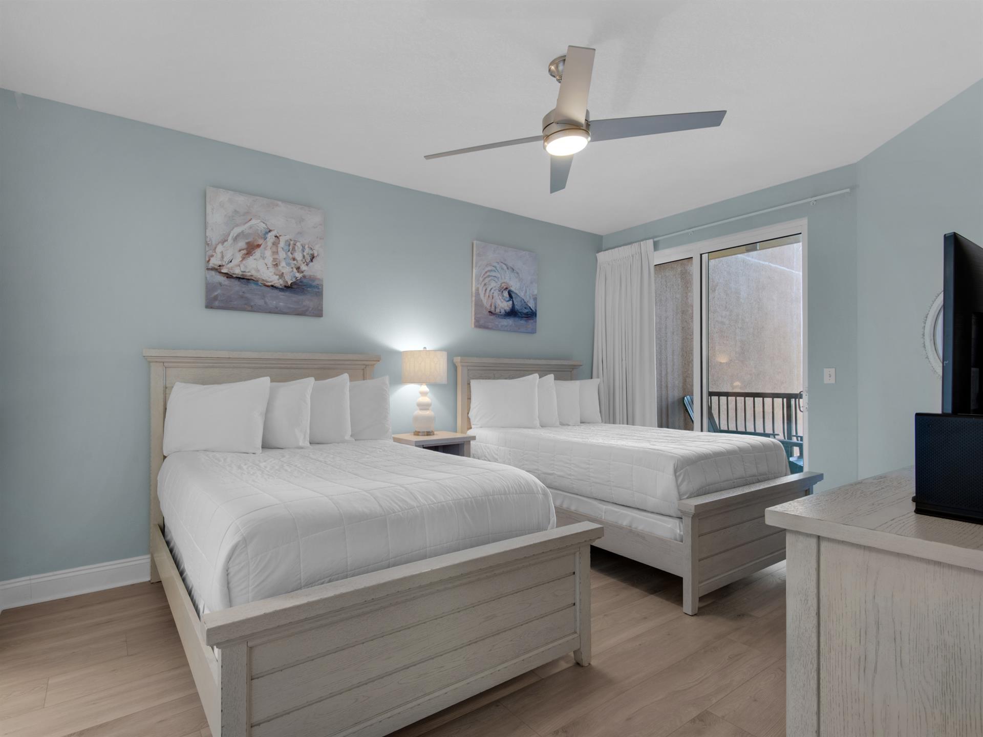 Guest Bedroom with two double beds