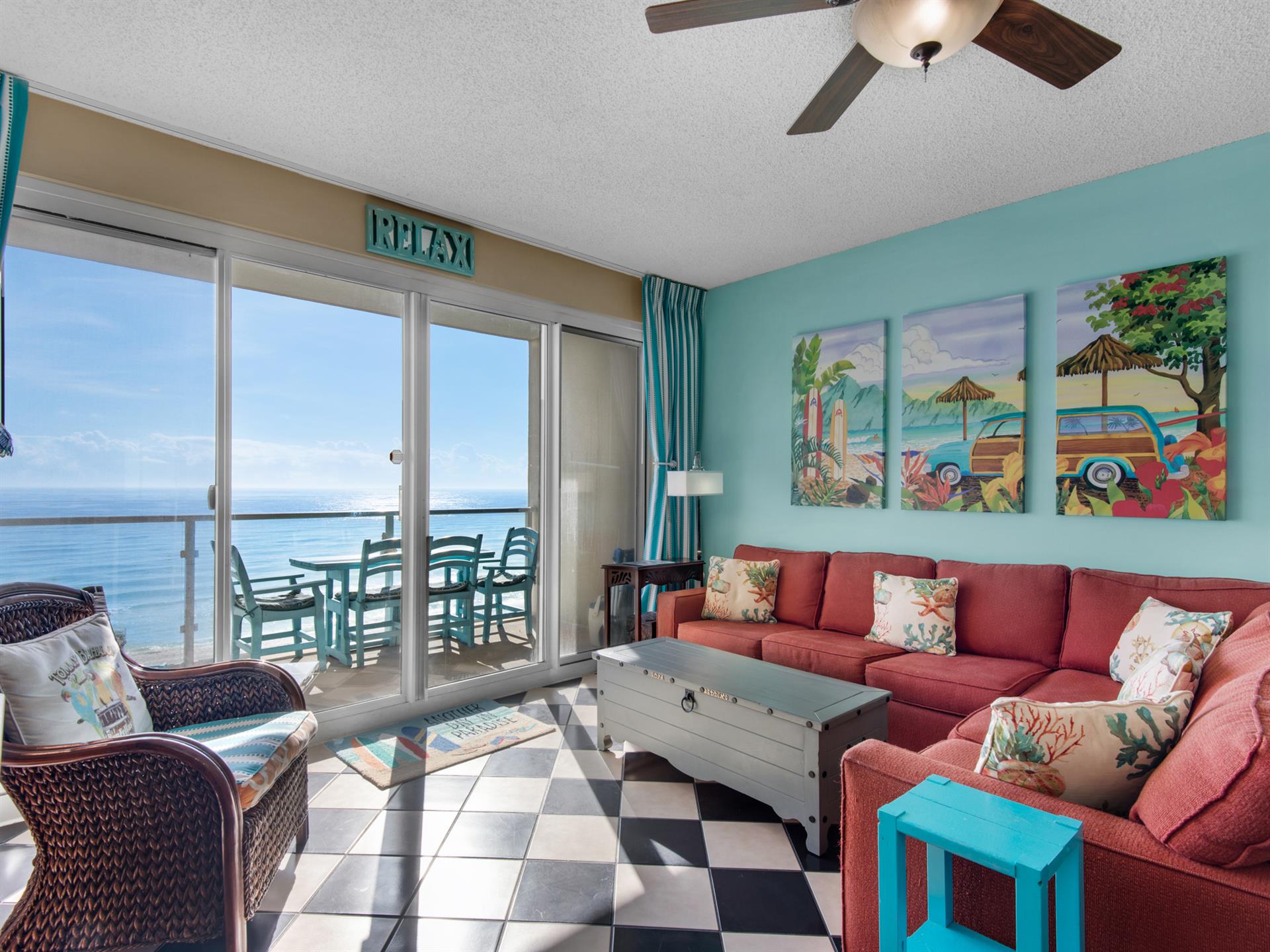 Living room with a great view