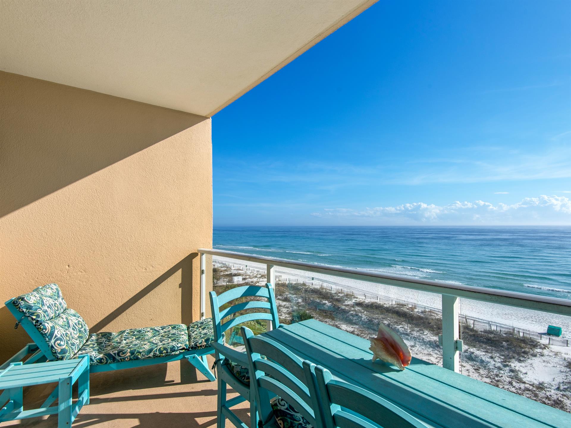 Balcony view looking East