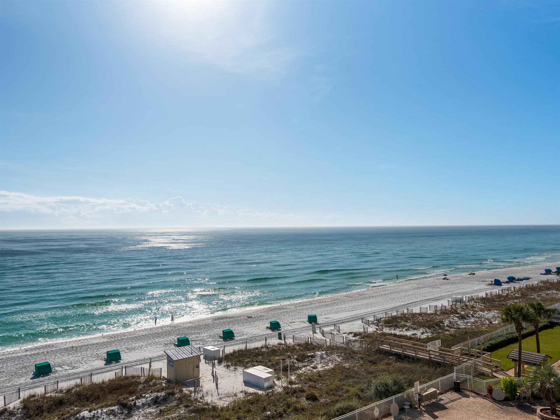 Balcony view looking West