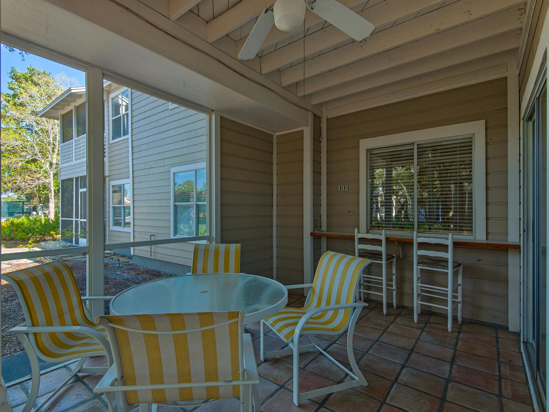 Outside Dining on Screened Porch