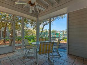 Screen Porch with Tennis Court Views