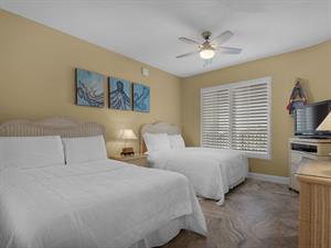 Guest Bedroom 2 with 2 Double Beds and Flat Screen TV