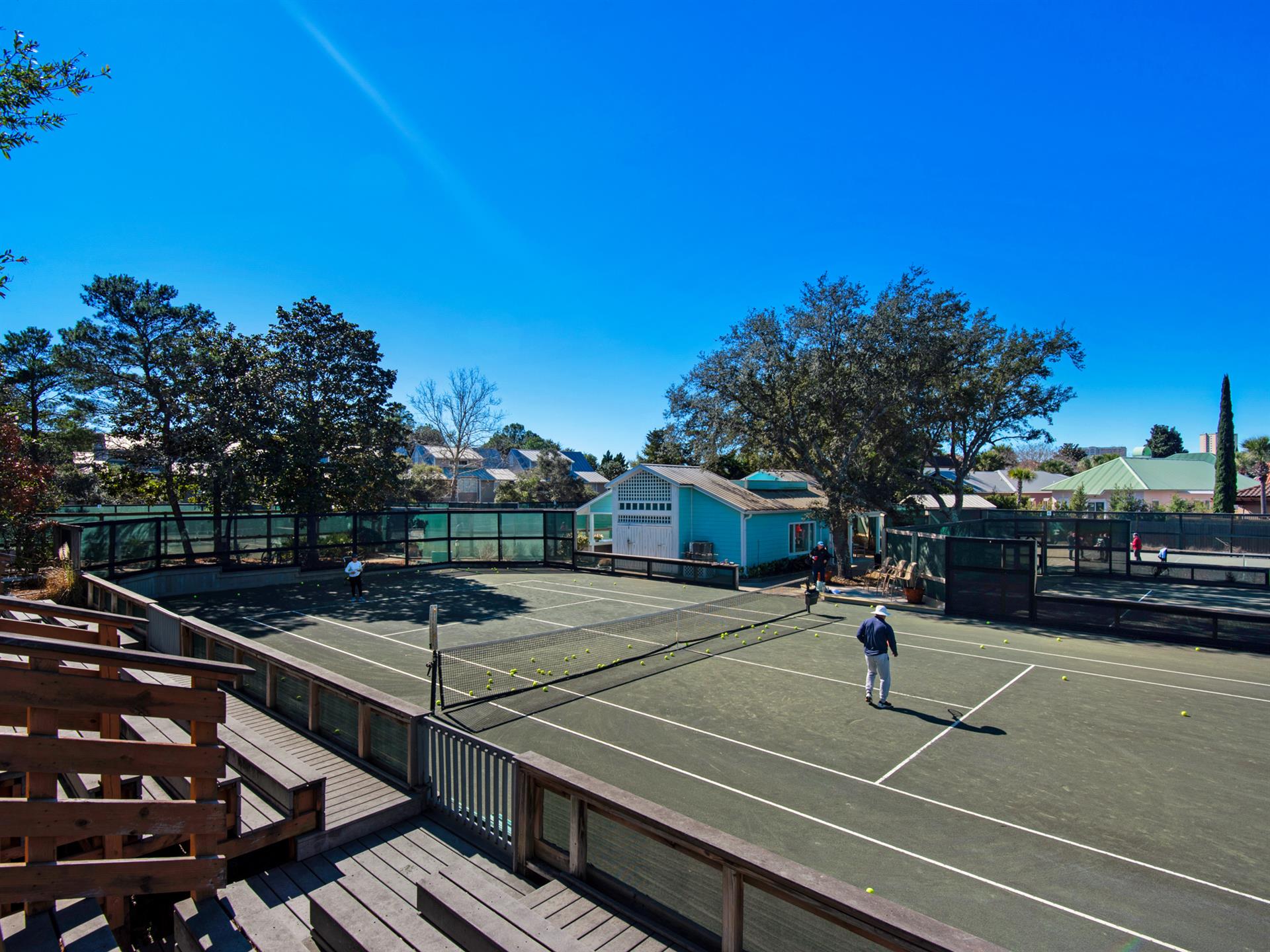 Main Tennis Court with Seating