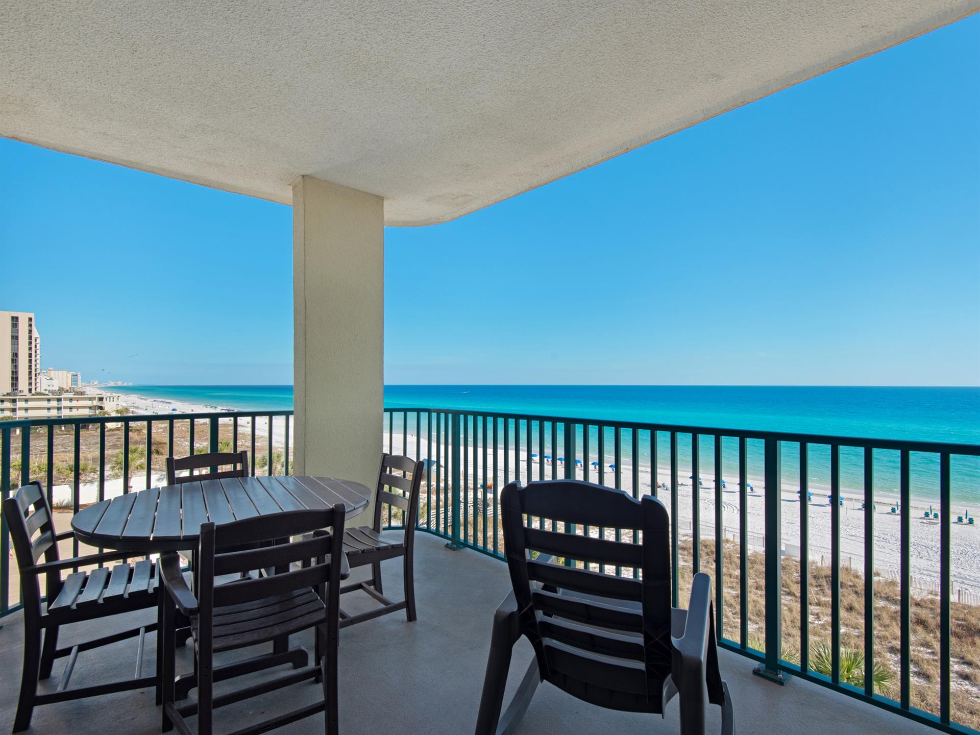 Private Balcony off Living Area and Primary Bedroom