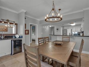 Dining Area and Wet Bar with Wine Cooler