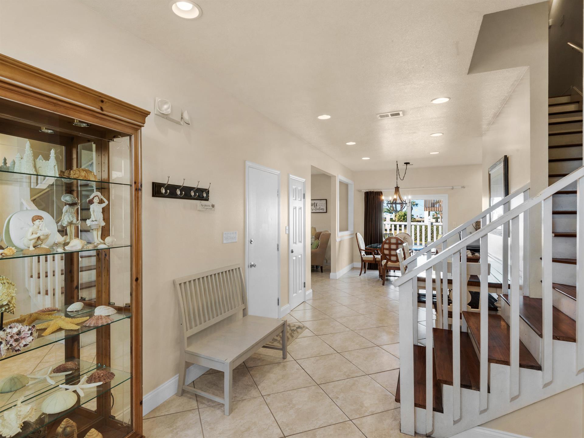Foyer and dining area