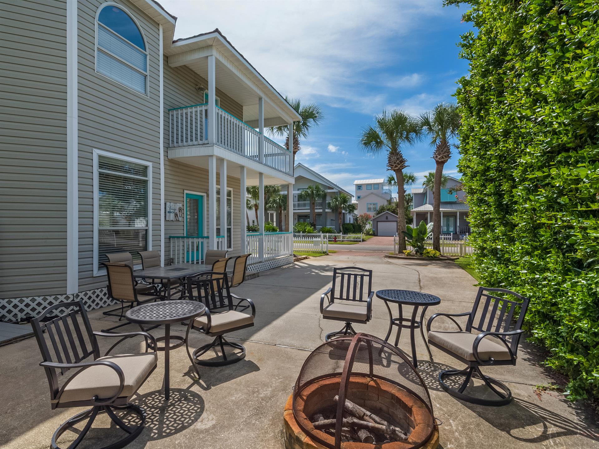 Outdoor Gathering Area with Plenty of Parking