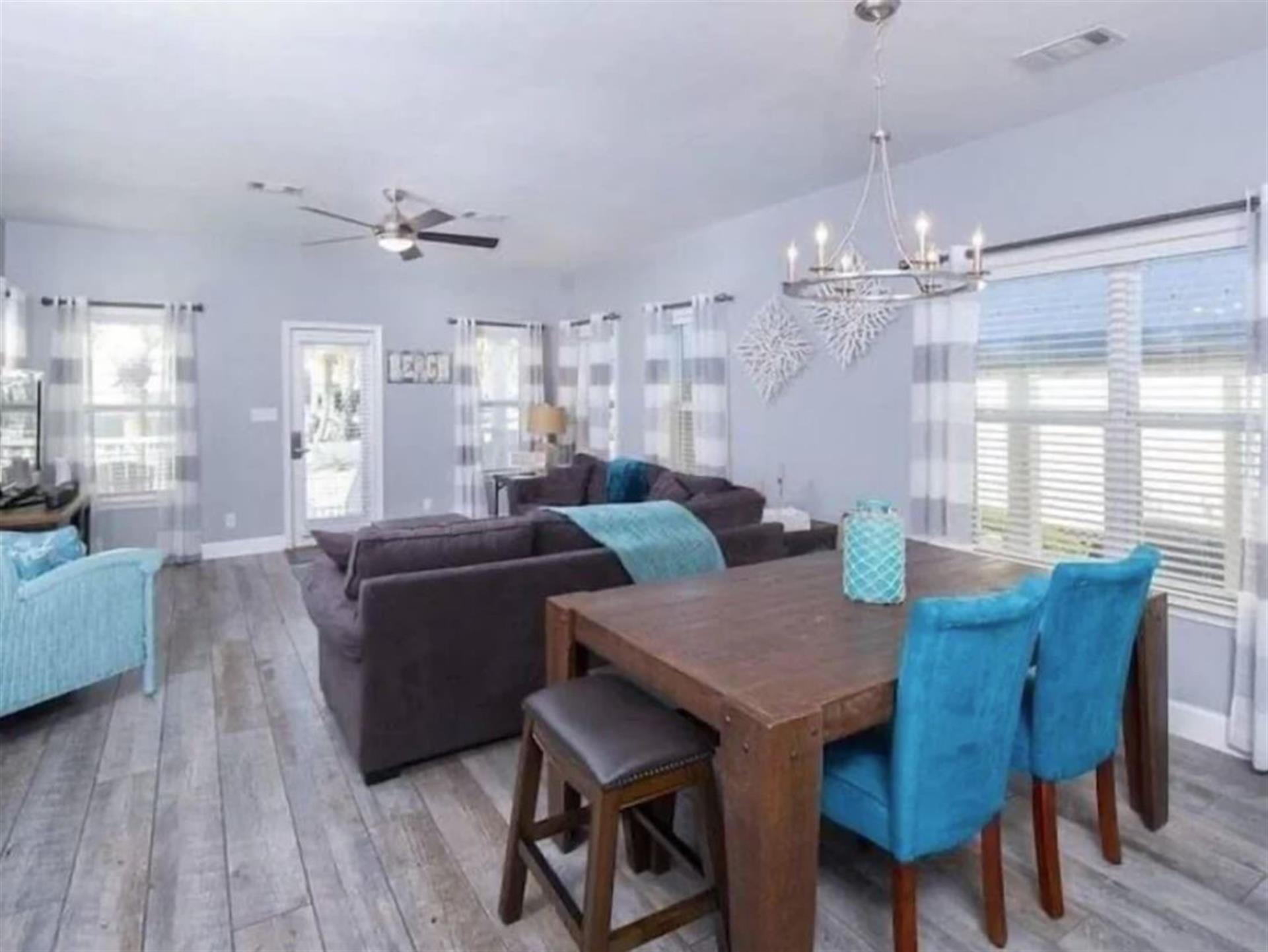 Living Area and Dining Area