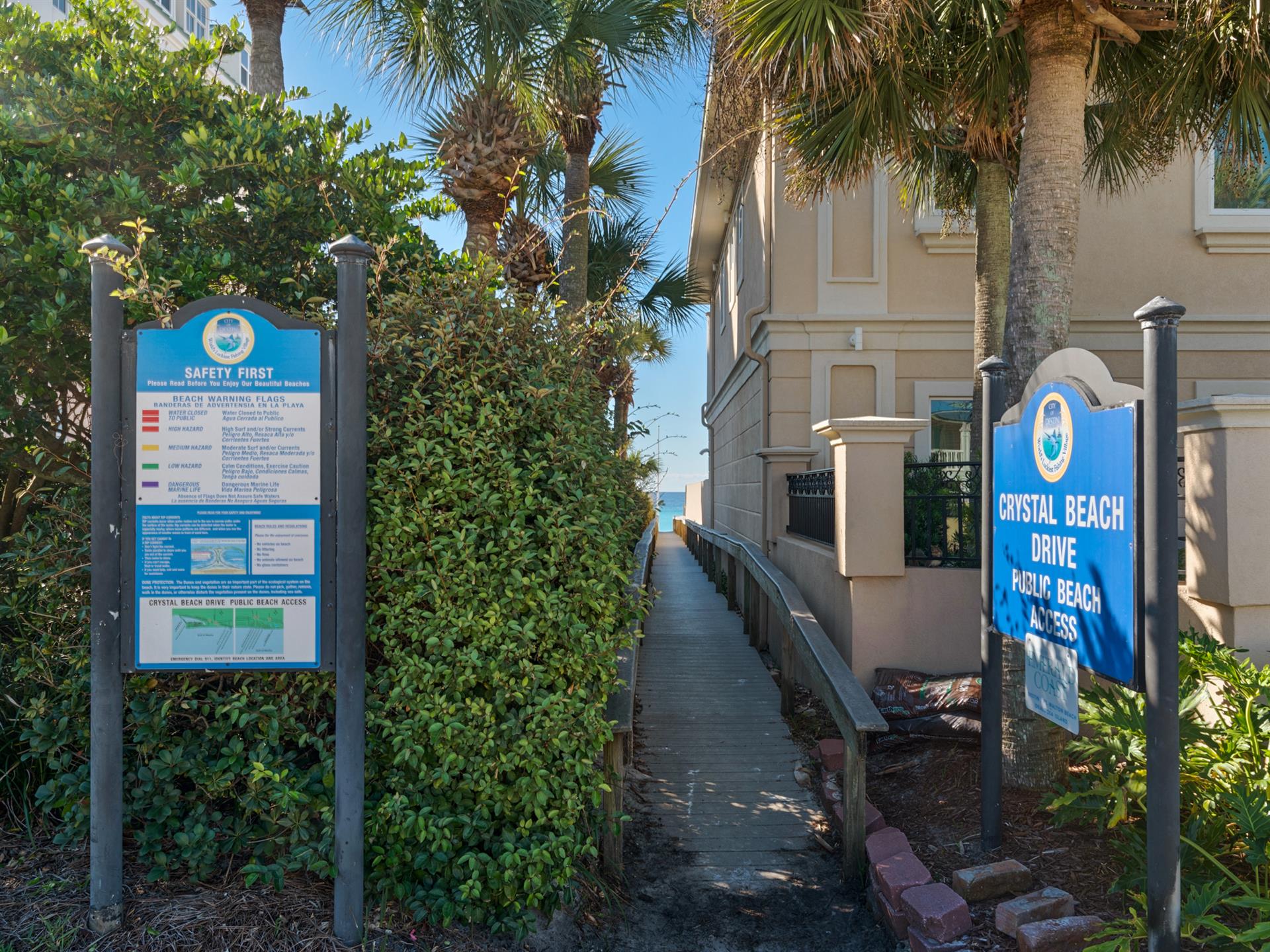 Beach Access only a Short Walk Away from House