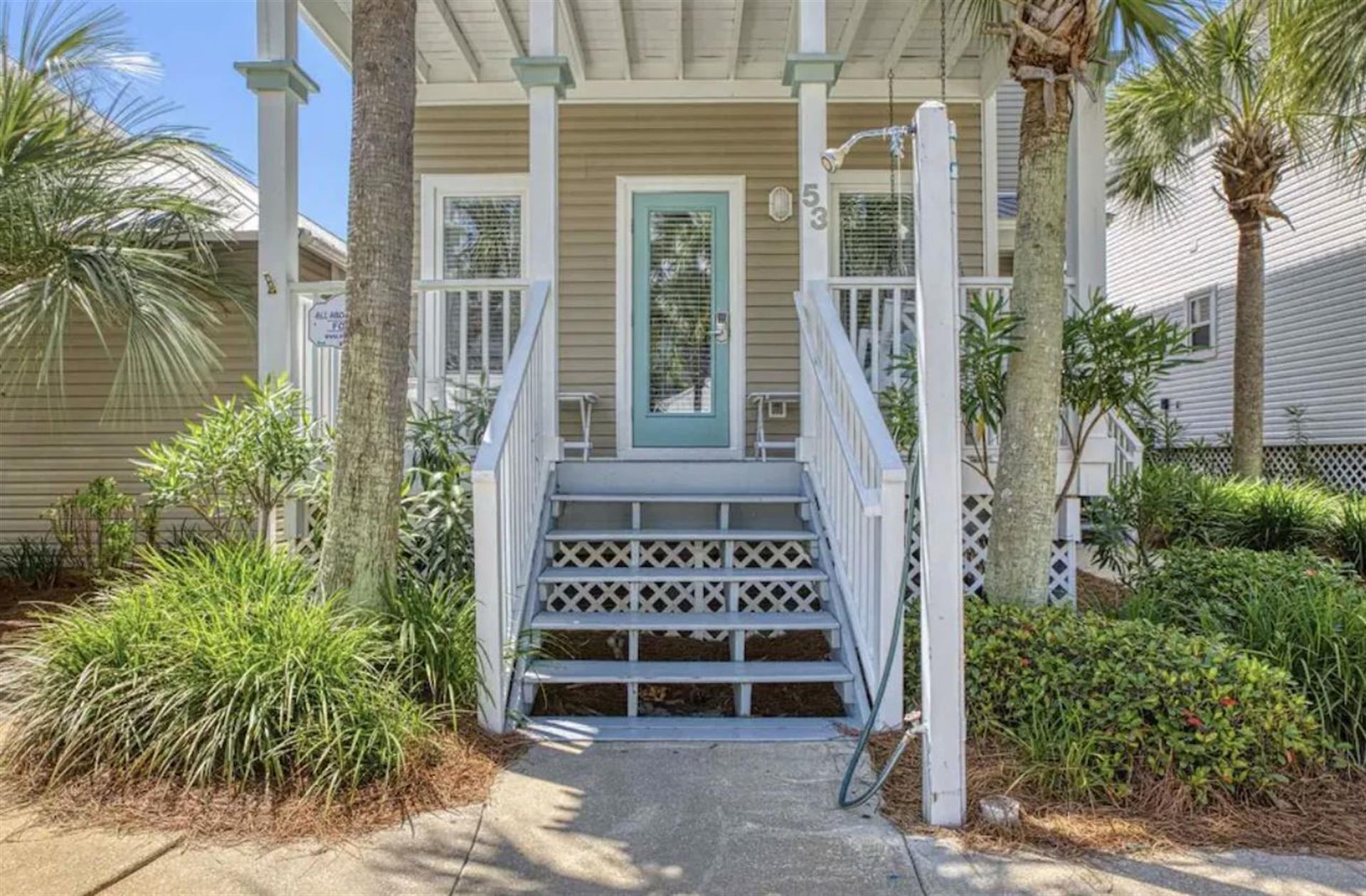 Front Porch and Outdoor Shower
