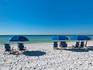Beach Chairs and Umbrellas Available for Rent