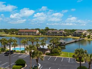 Stewart Lake view from lakeside balcony