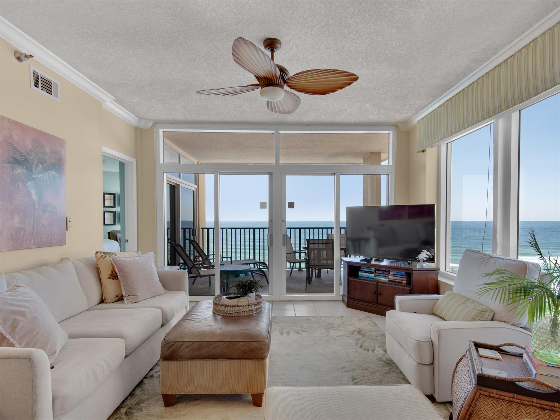 Living Area with Flat Screen TV