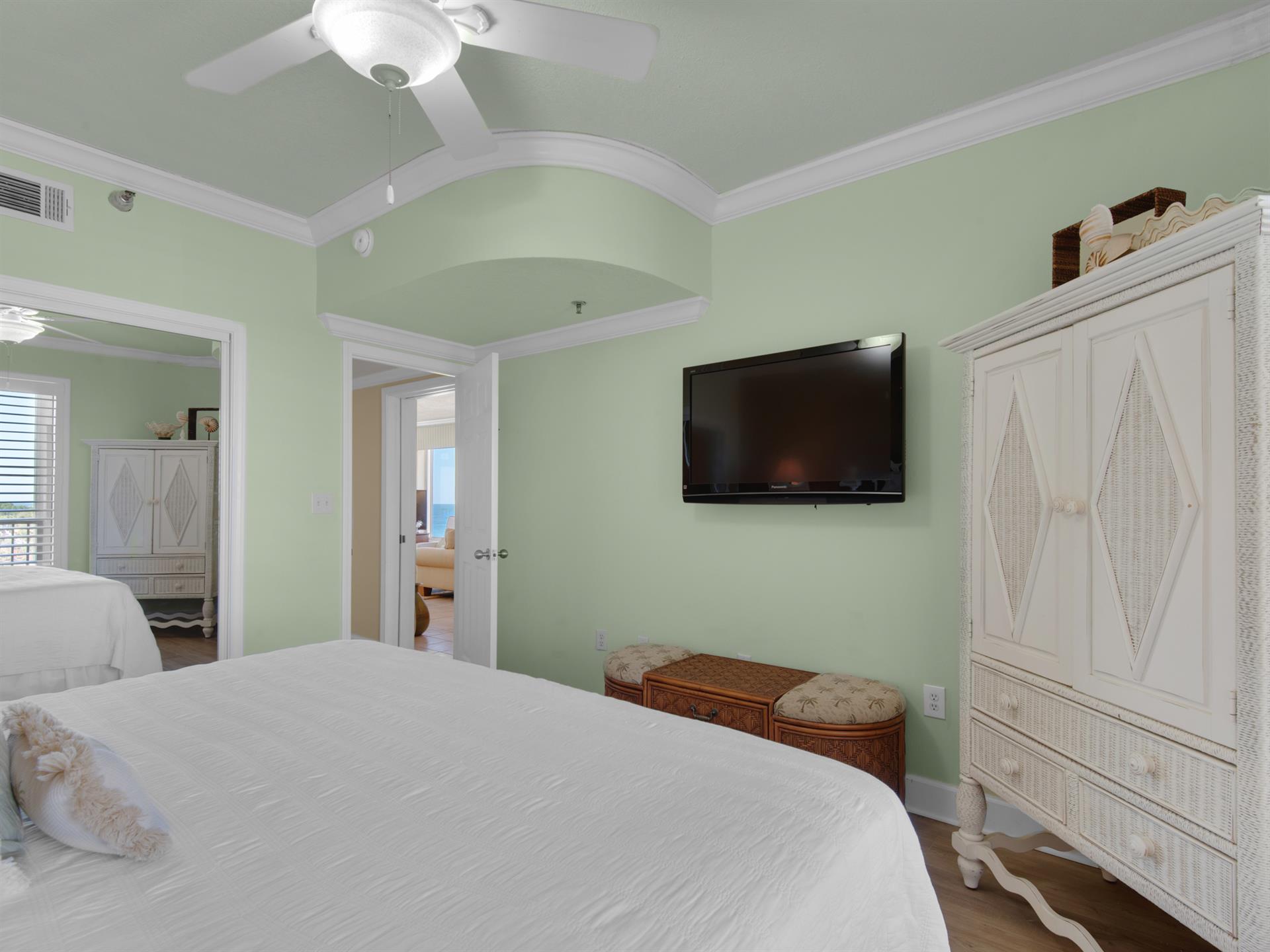 Guest Bedroom 2 with King Bed and Flat Screen TV