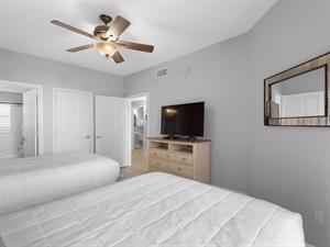 Guest Bedroom with 2 Double Beds and Flat Screen TV