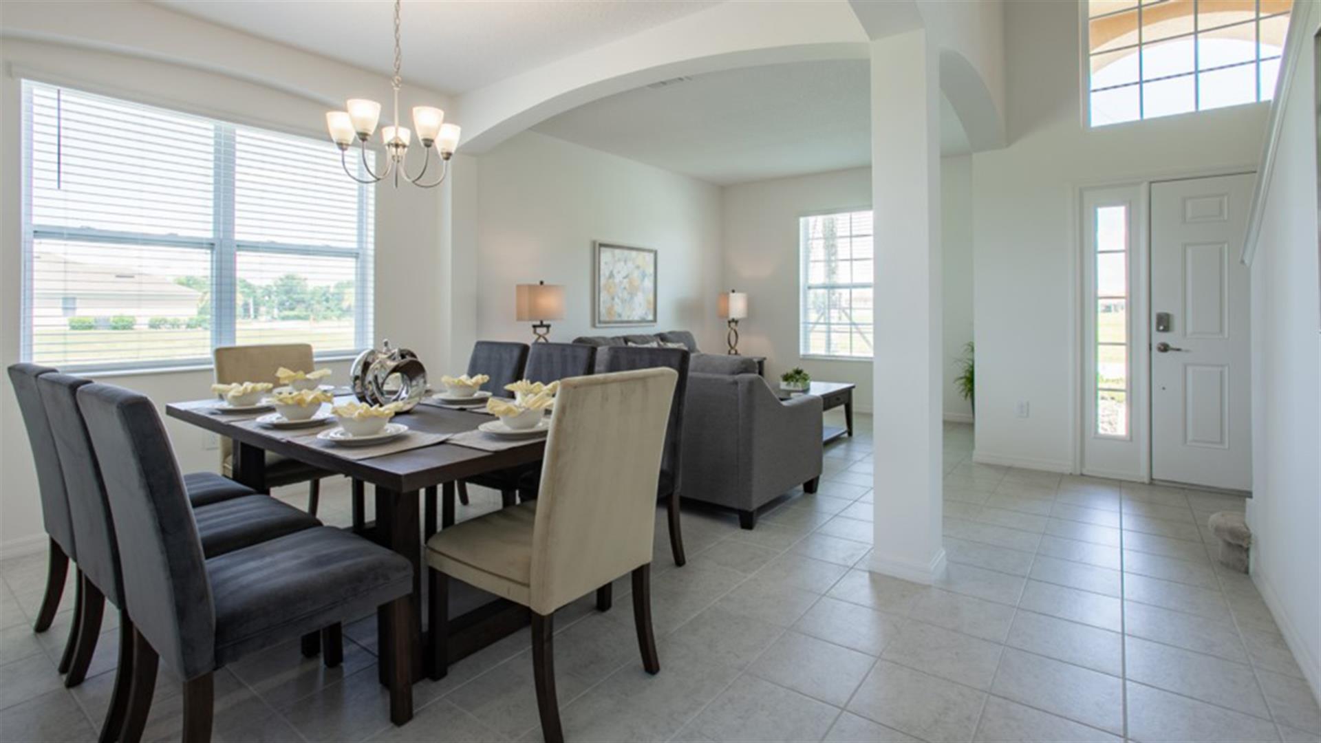 Entryway  Seating Area  Dining Table