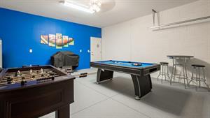 Game Room inside the Garage